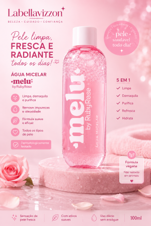 Água micelar Melu Ruby Rose