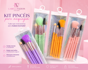 KIT DE PINCÉIS COM 5 UNIDADES