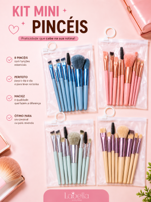 KIT PINCÉIS COM 8 unidades
