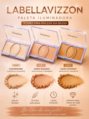 PALETA DE ILUMINADORES MOOD RUBY ROSE
