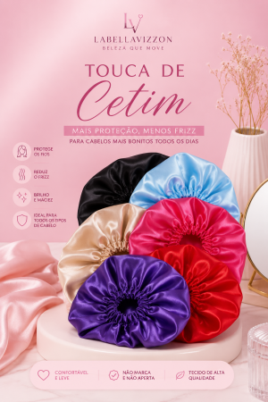 BOX TOUCA DE CETIM COM 12 UNIDADES