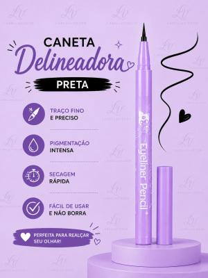 CANETA DELINEADORA EYELINER PENCIL