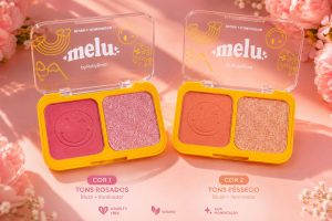 BLUSH + ILUMINADOR DUO MELU