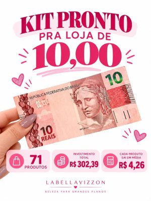 KIT REVENDA A R$10,00 OPÇÃO 2 - 71 ITENS