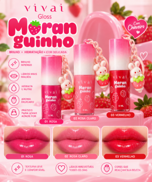 Gloss chaveiro vivai morango