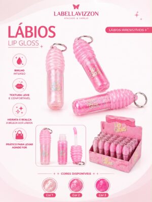 Gloss chaveiro mel