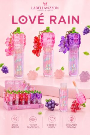 GLOSS CHAVEIRO UVA LOVE RAIN