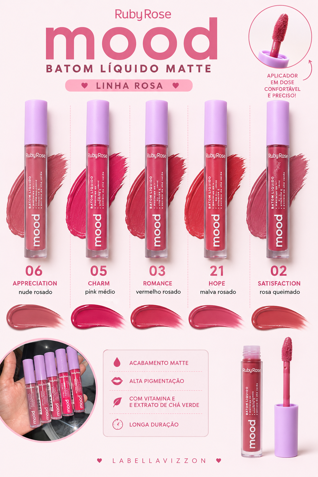 BATOM MATTE RUBY ROSE - Imagem 2