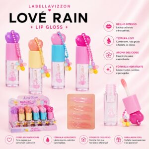 Gloss chaveiro love rain florzinha