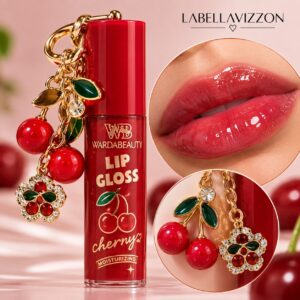 Gloss Cherry com Chaveiro – Warda Beauty