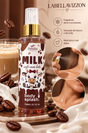 Body Splash Milk Café com Leite Odália