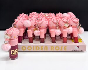 Gloss Labial com Chaveiro e Pompom